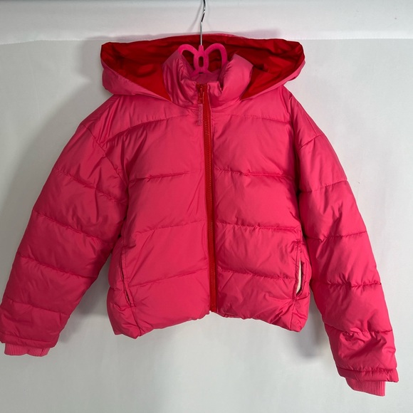 NEW / Crewcuts Girls' metallic cropped puffer jacket with PrimaLoft® - Picture 5 of 8